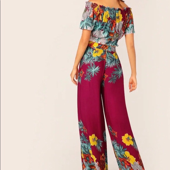 🌺Floral Two Piece Pants Set🌺 - Picture 3 of 5